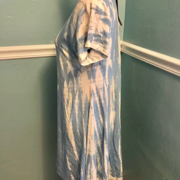Rays Sun Tie-Dye V-Neck Women's Dress L New - Picture 3 of 12